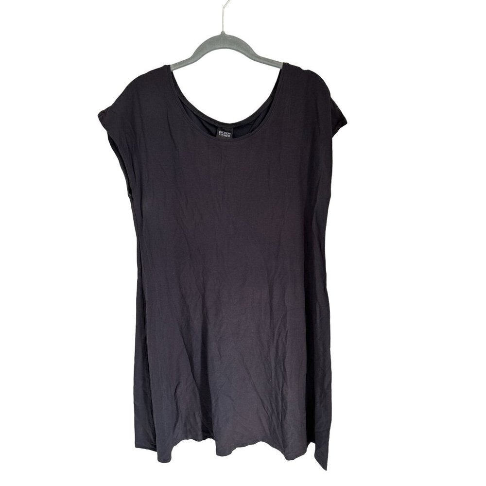 EILEEN FISHER A-LineDress Crewneck Brown Size Med